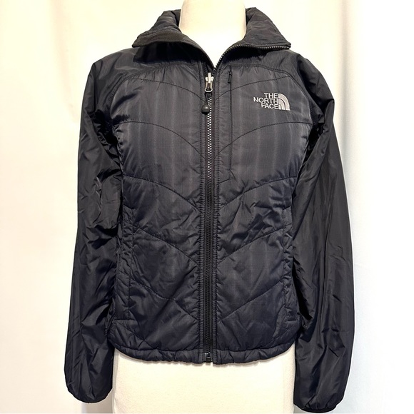 THE NORTH FACE PRIMALOFT BLACK RIP-STOP PACKABLE PUFFER JACKET SzXS - Picture 2 of 15